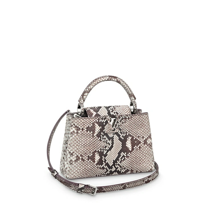 Capucines BB Python i handväskor för kvinnor Exotiska läderväskor samlingar av Louis Vuitton