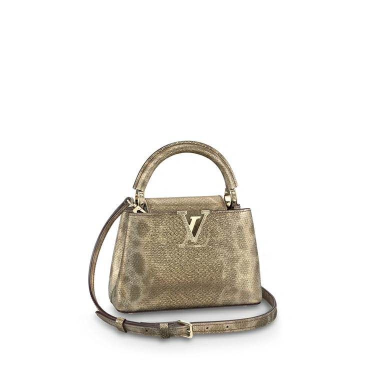Capucines Mini Övrigt Exotiska läder i handväskor för kvinnor Exotiska läderväskor samlingar av Louis Vuitton