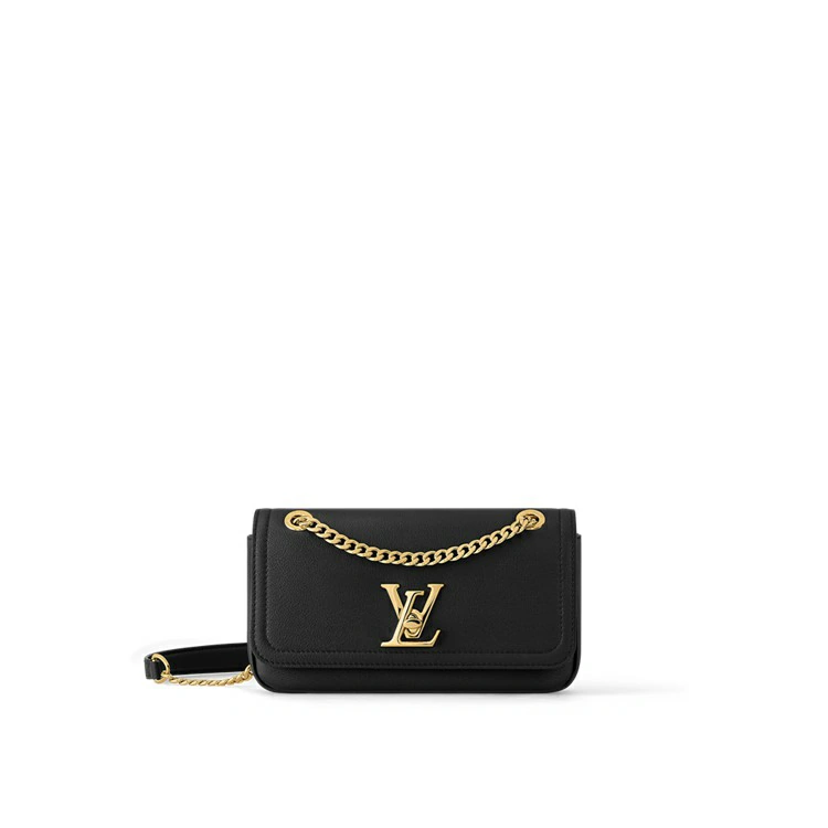 LockMe Chain Bag East West Lockme Läder i handväskor för kvinnor Chain Bags and Clutches-kollektioner av Louis Vuitton