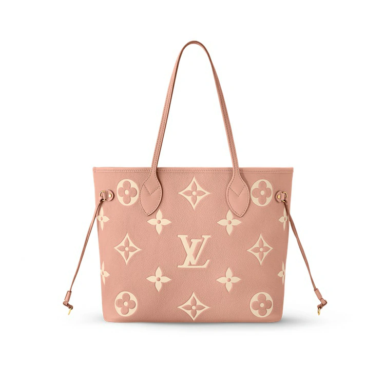 Neverfull MM tygväska Tvåfärgad Monogram Empreinte Läder i handväskor för kvinnor Alla kollektioner kollektioner av Louis Vuitton