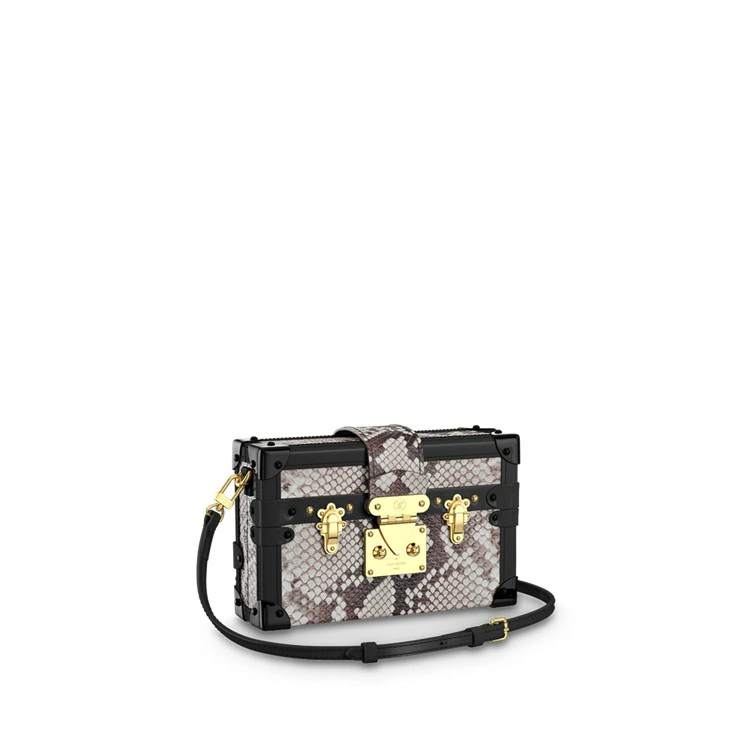 Petite Malle Python i handväskor för kvinnor Exotiska läderväskor samlingar av Louis Vuitton