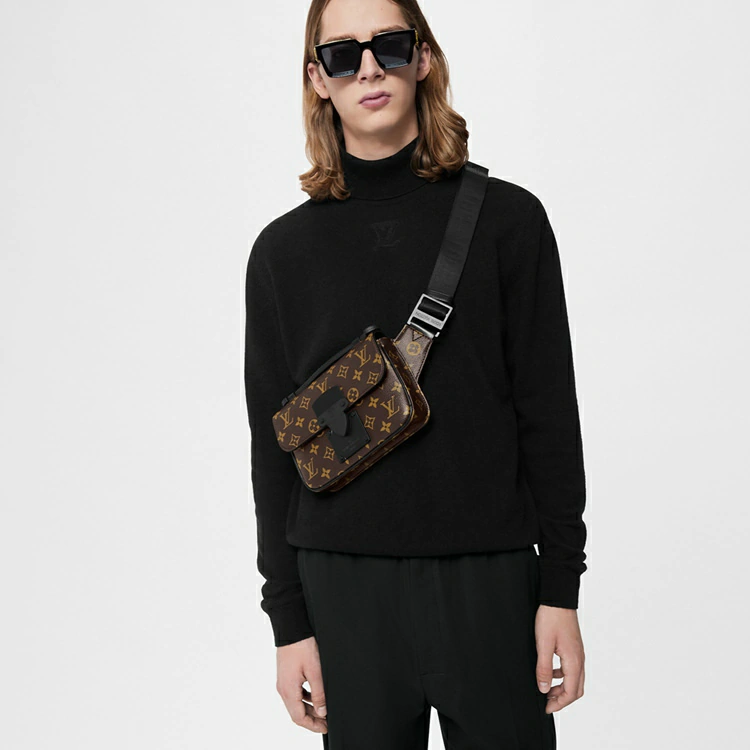 Lock Sling Bag Monogram Macassar Canvas i Herrväskor Cross-Body Bags-kollektioner av Louis Vuitton (Produktzoom)