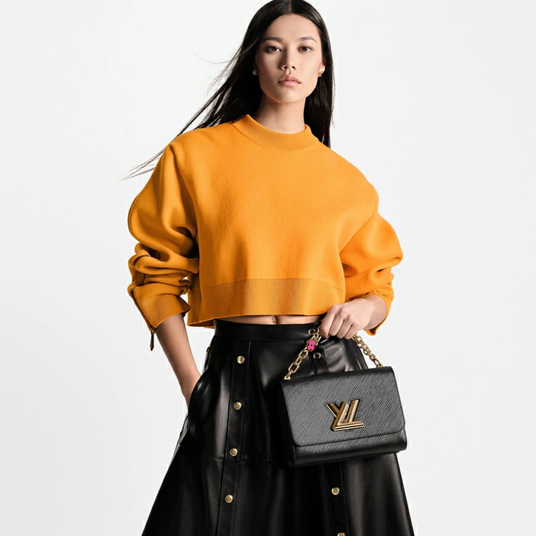 Twist MM Bag Epi-läder i handväskor för kvinnor Chain Bags and Clutches-kollektioner av Louis Vuitton